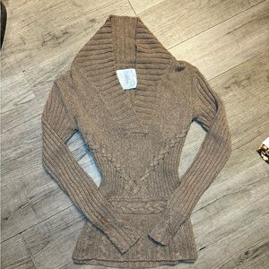 VERY VINTAGE OLD NAVY KNIT Women's Brown Sweater SIZE SMALL